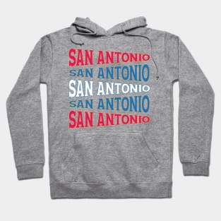 TEXT ART USA SAN ANTONIO Hoodie